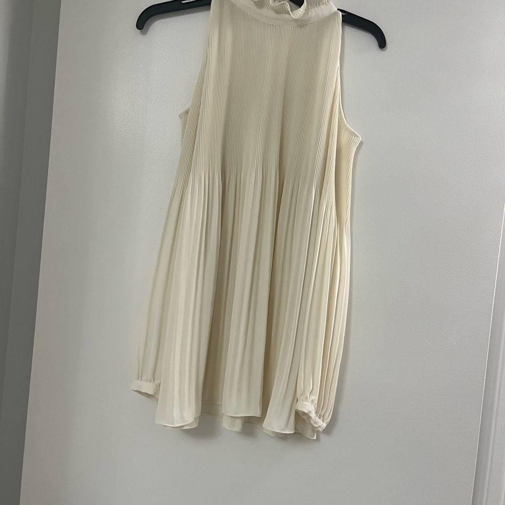 Ralph Lauren Cream  Blouse with Bib Collar